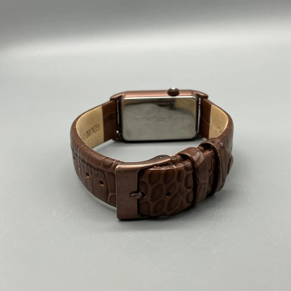 Origami Owl Womens Watch 24mm Chocolate Living Story Teller Crystals New Battery - Picture 7 of 15